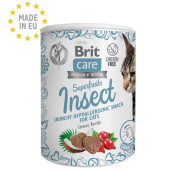 Brit Care Superfruits - Лакомство за котки в кутия 100гр- с насекоми, кокосово масло и шипки